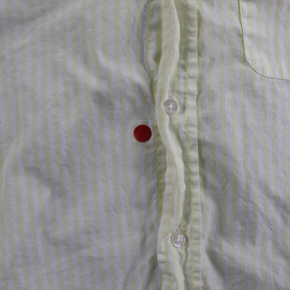 Frank Eileen Shirt Womens Small Silvio Striped Yellow Button Down Work Business - Picture 3 of 10